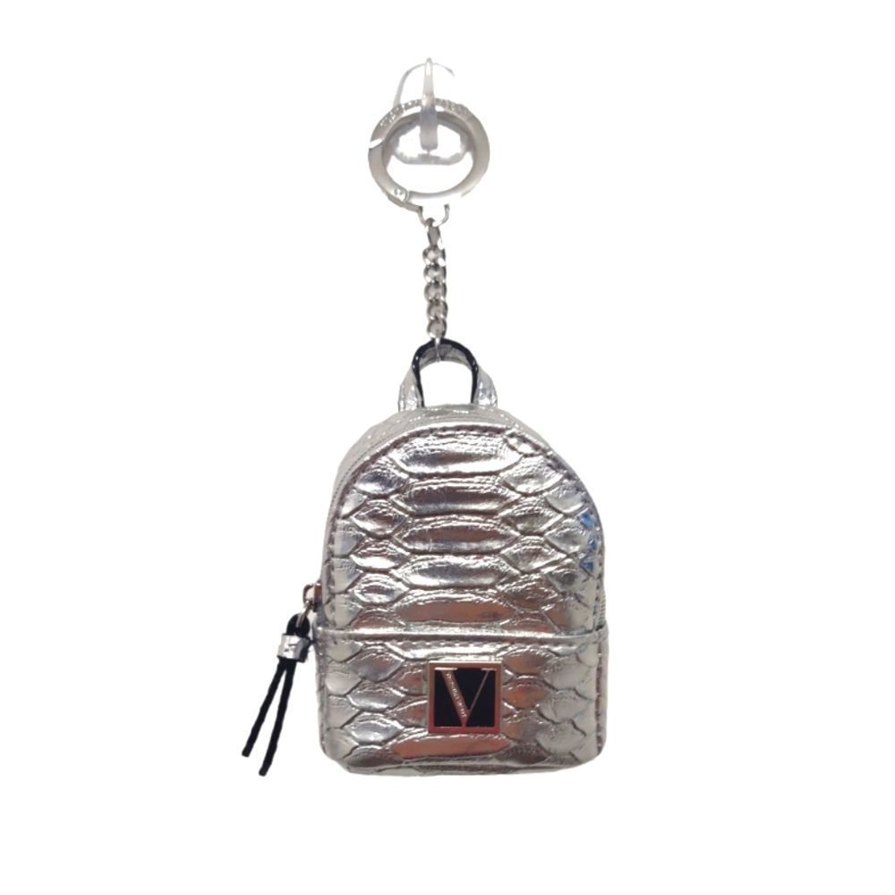 Victoria Secret - Keychain - Micro - Silver - Snake Skin - Backpack